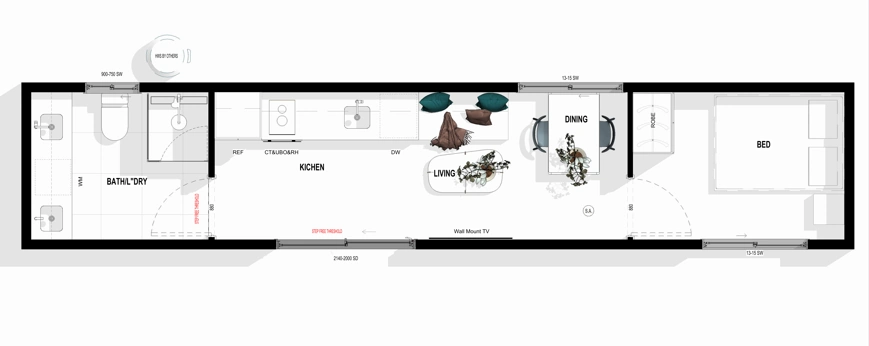 Retreat modular stay floor plan